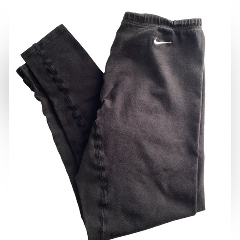 Skinny Nike 🇺🇸 Made USA Stretch Joggers Leggings Pants Black Small Medium